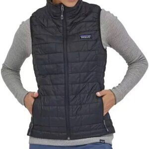 Patagonia Nano Puff zip Vest Black Womens S